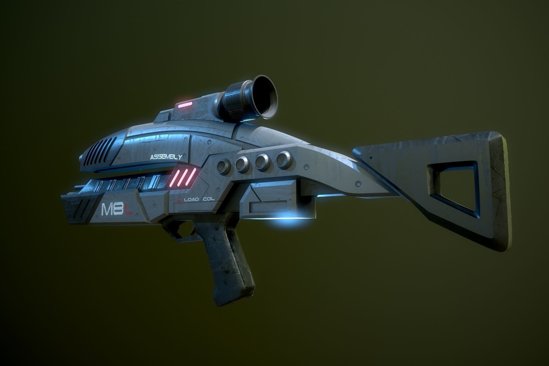 M-8 Avenger MassEffect 3D model_6