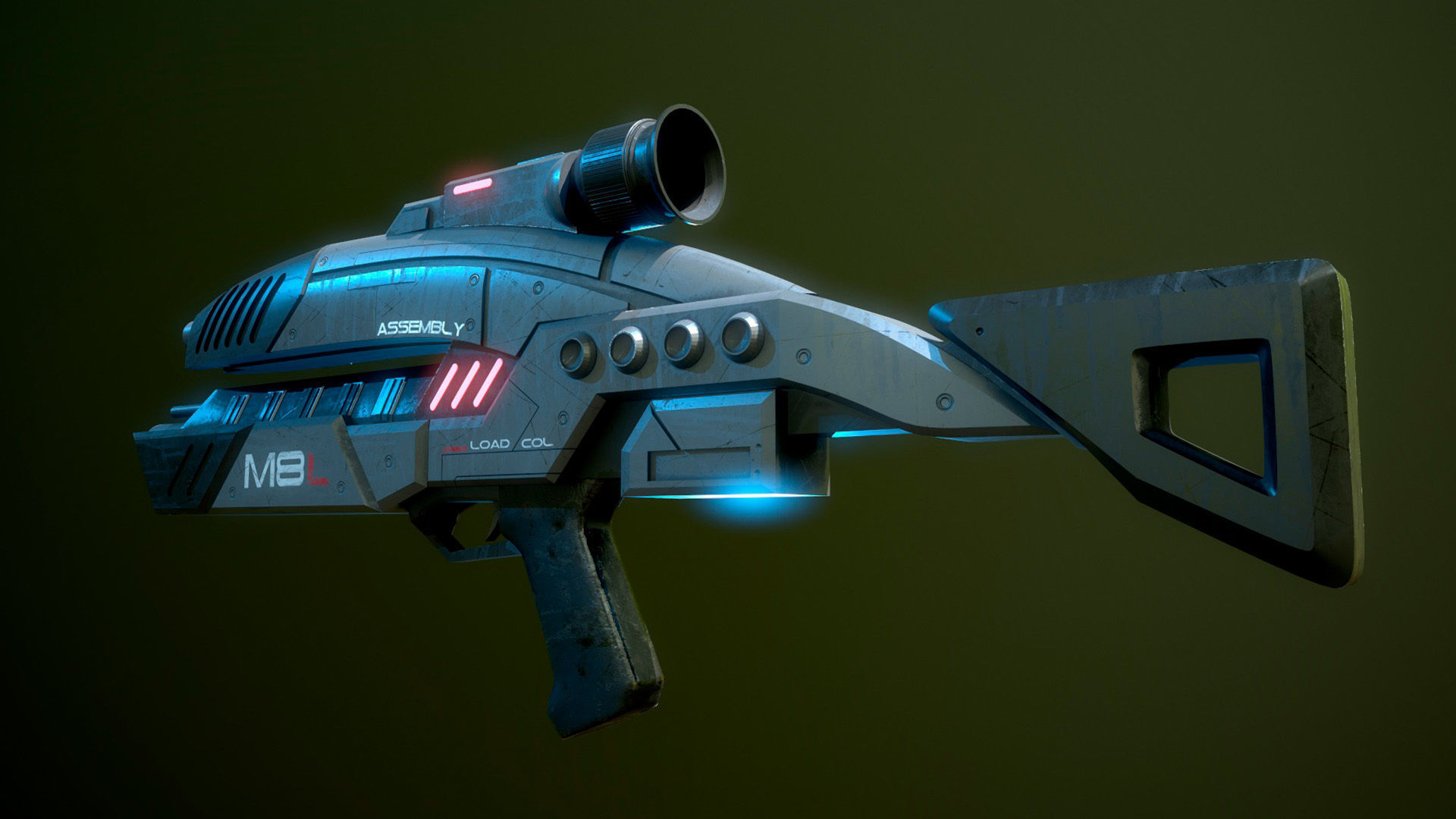 M-8 Avenger MassEffect 3D model_4