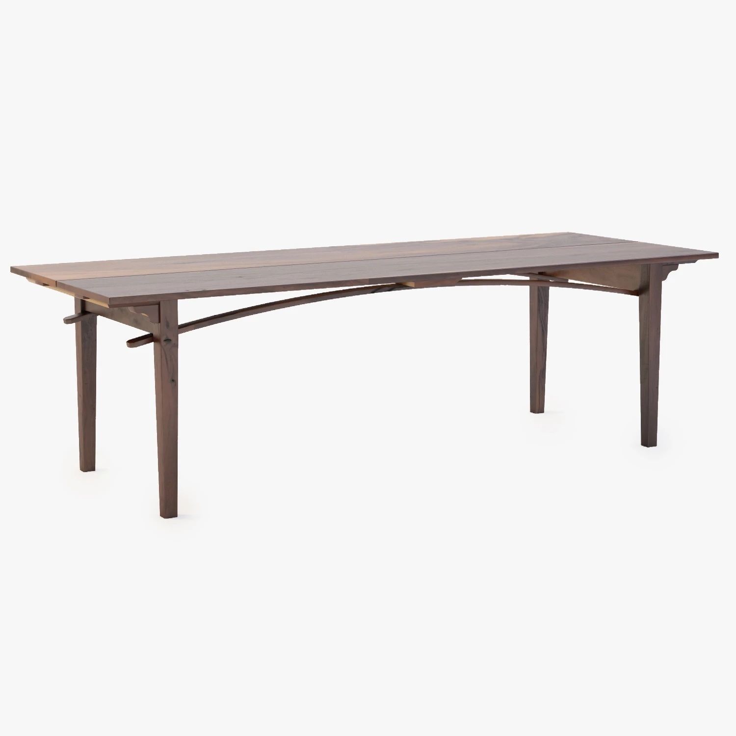 19th Century Two Board Pine Table 3D model_8