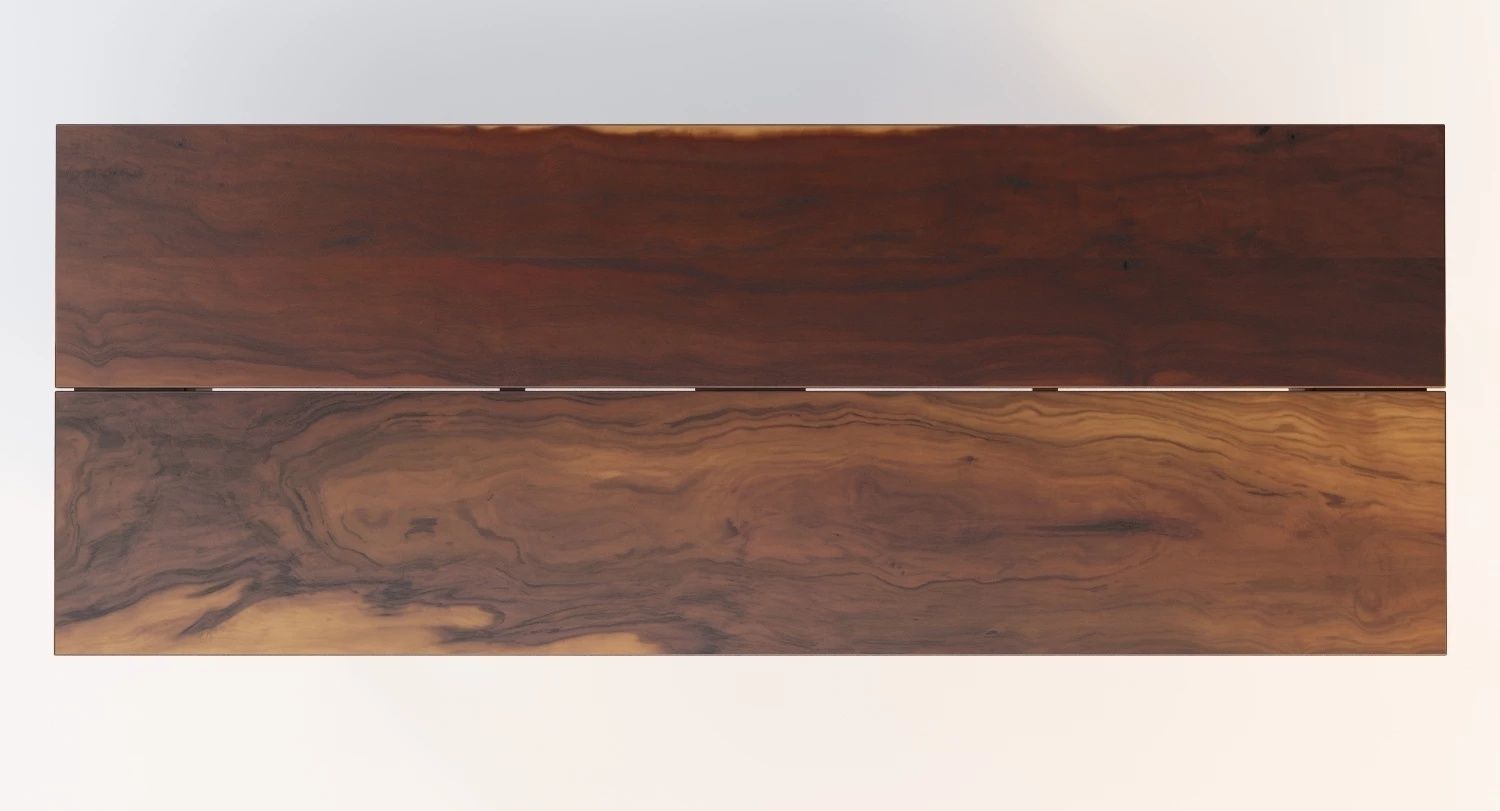 19th Century Two Board Pine Table 3D model_6