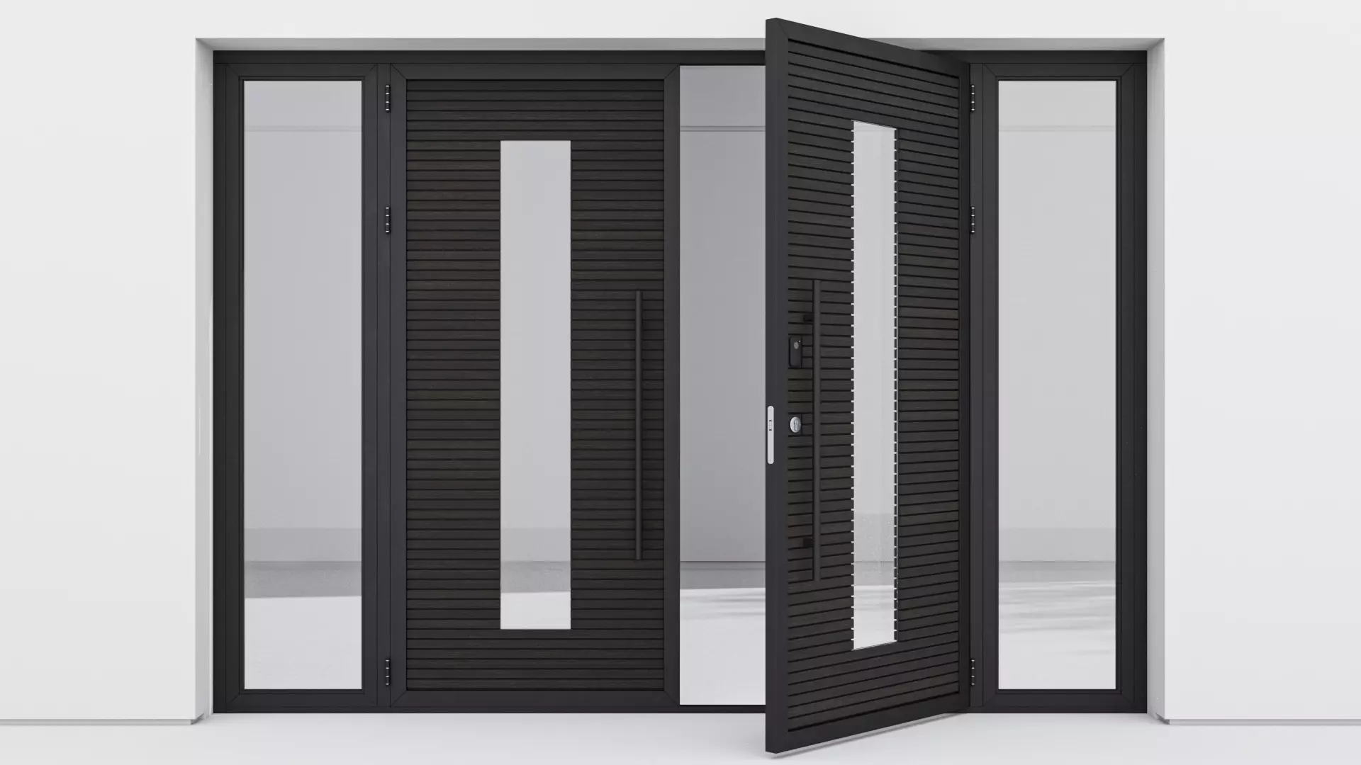 Aluminium door 61 3D model