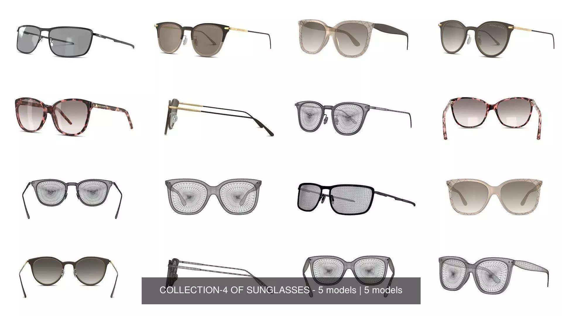 COLLECTION-4 OF SUNGLASSES - 5 models _0