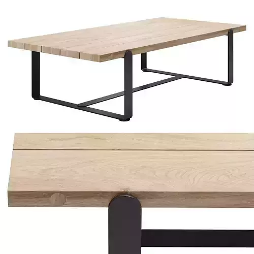 Robert Plumb Ribbon Rectangular Coffee Table - Timber Top