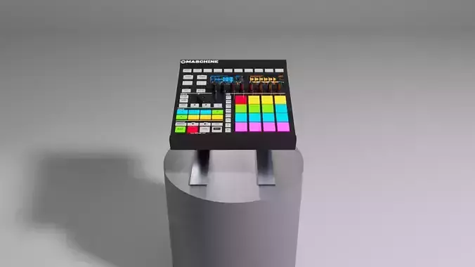 Maschine DJ Music MAYA 3D Model