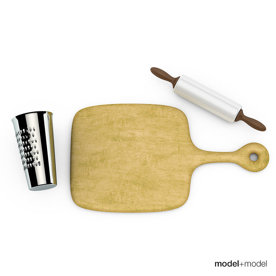 Cooking set 3D model_0