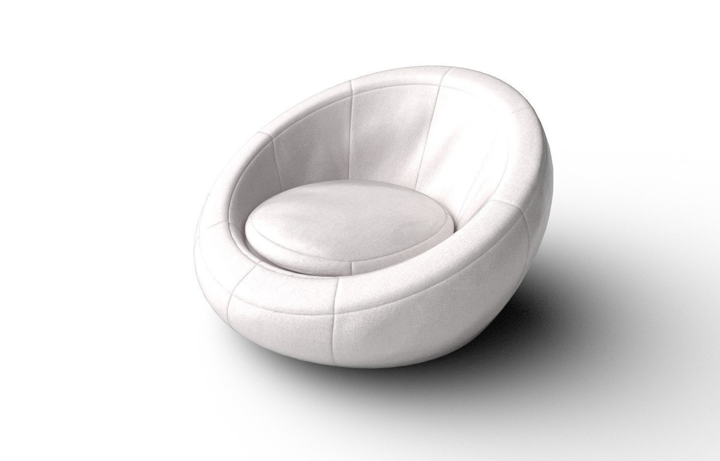 BeanBag Chair 01 Low-poly 3D model_5