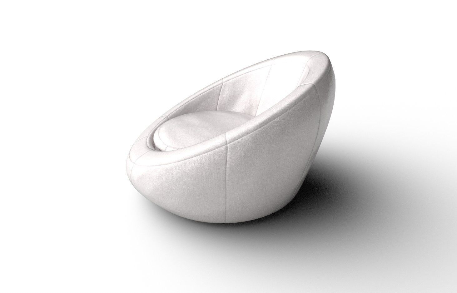 BeanBag Chair 01 Low-poly 3D model_6