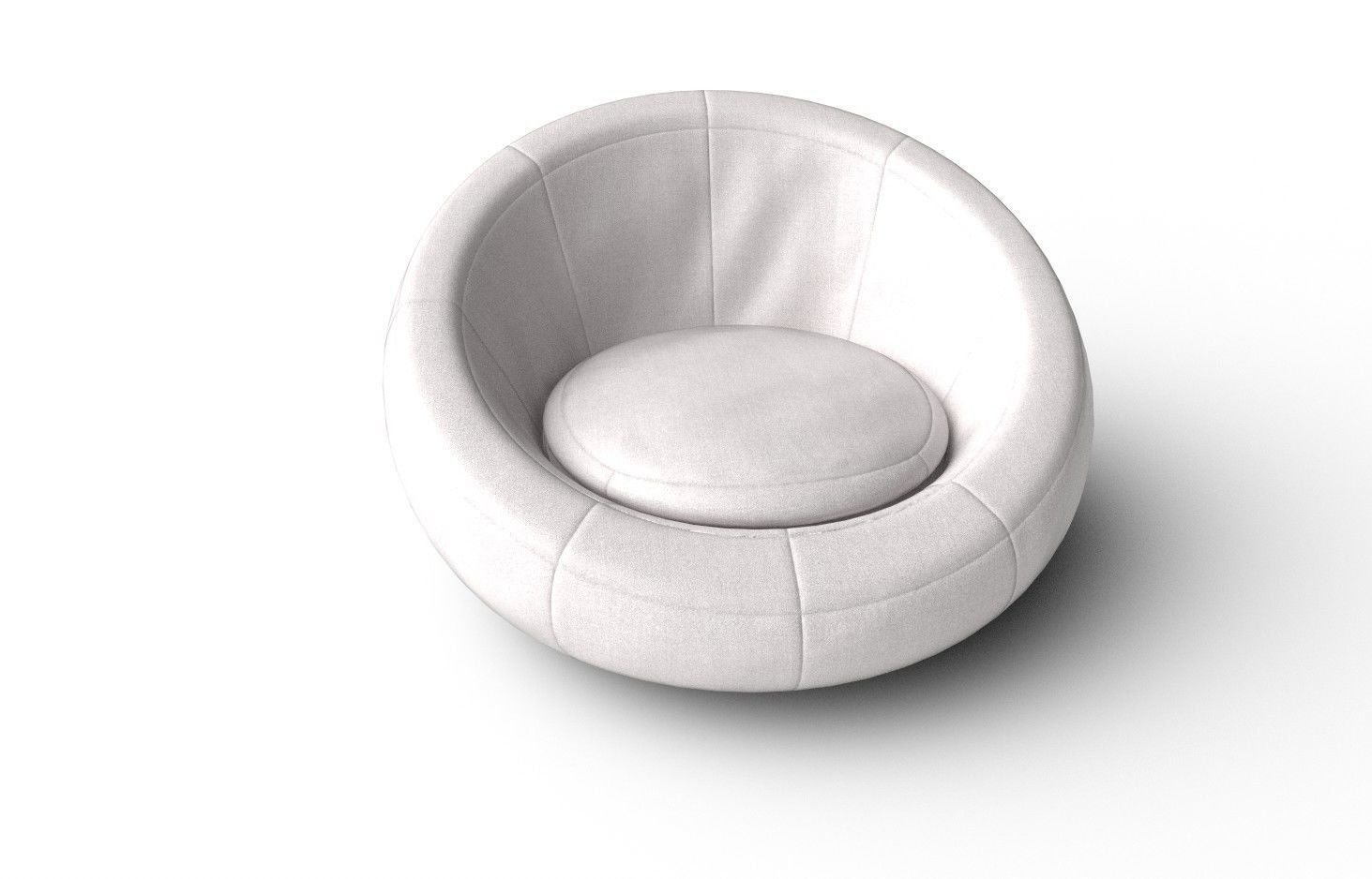 BeanBag Chair 01 Low-poly 3D model_4