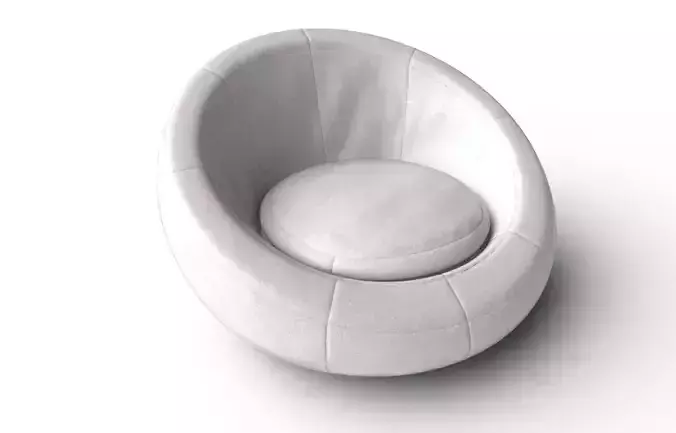 BeanBag Chair 01 Low-poly 3D model