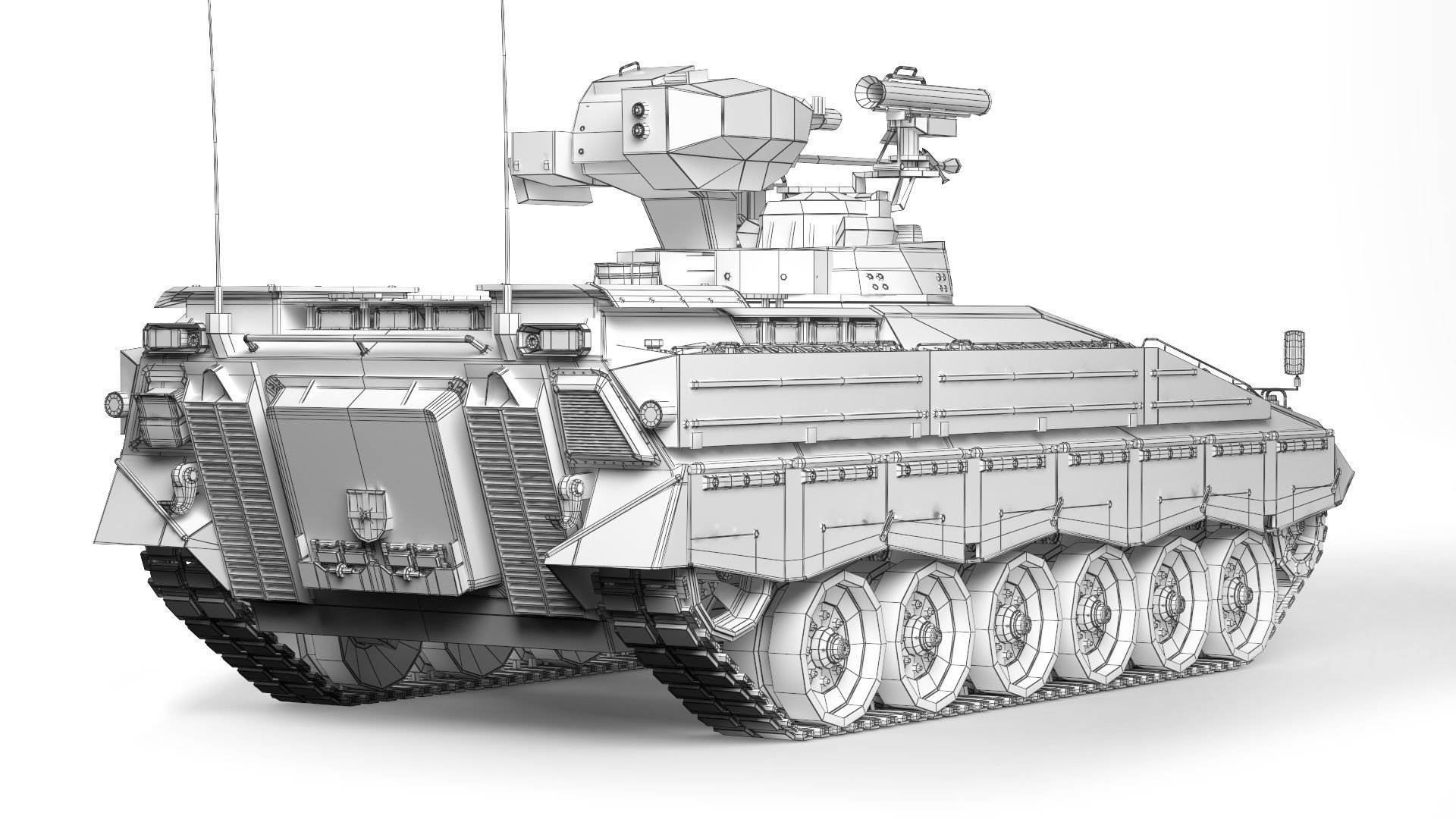 BMP Marder 1A3 1989 3D model_9