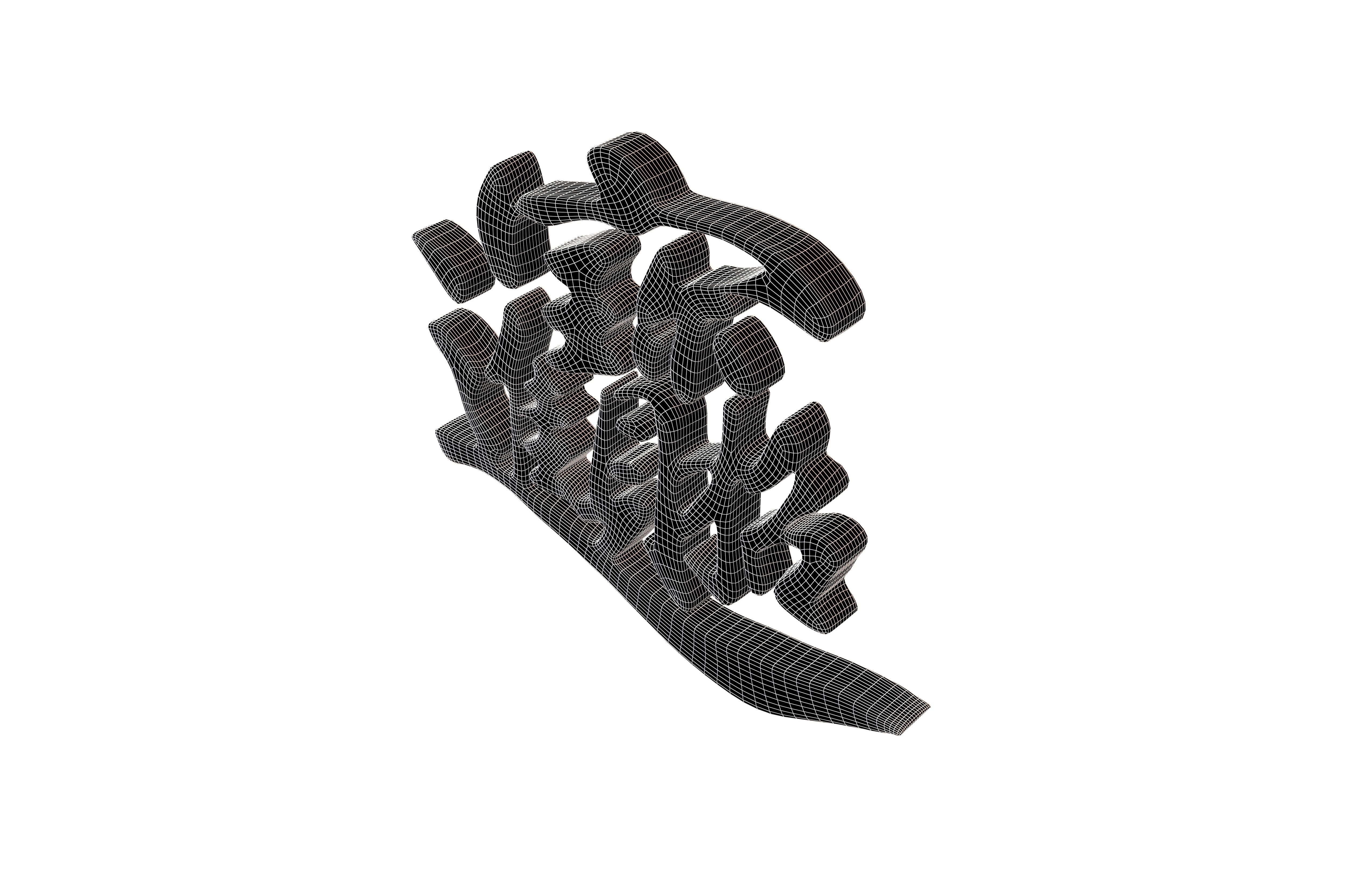 Let Riches And Treasures Come Into The House Text V1 002 Low-poly 3D model_5