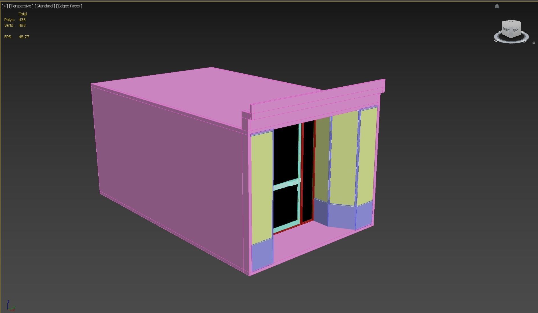 store concrete block Low-poly 3D model_15