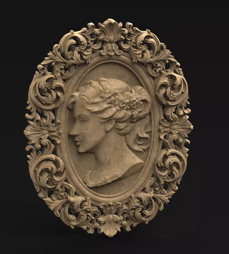 Cameo vintage printable 3D print model