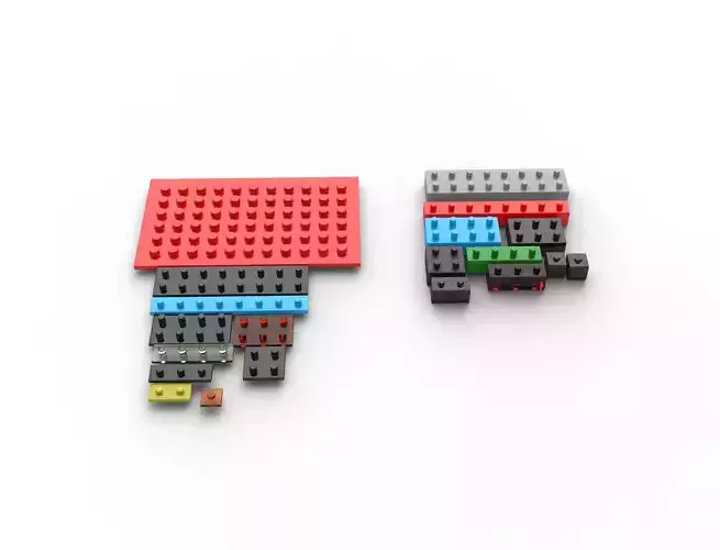 lego bricks 3D model