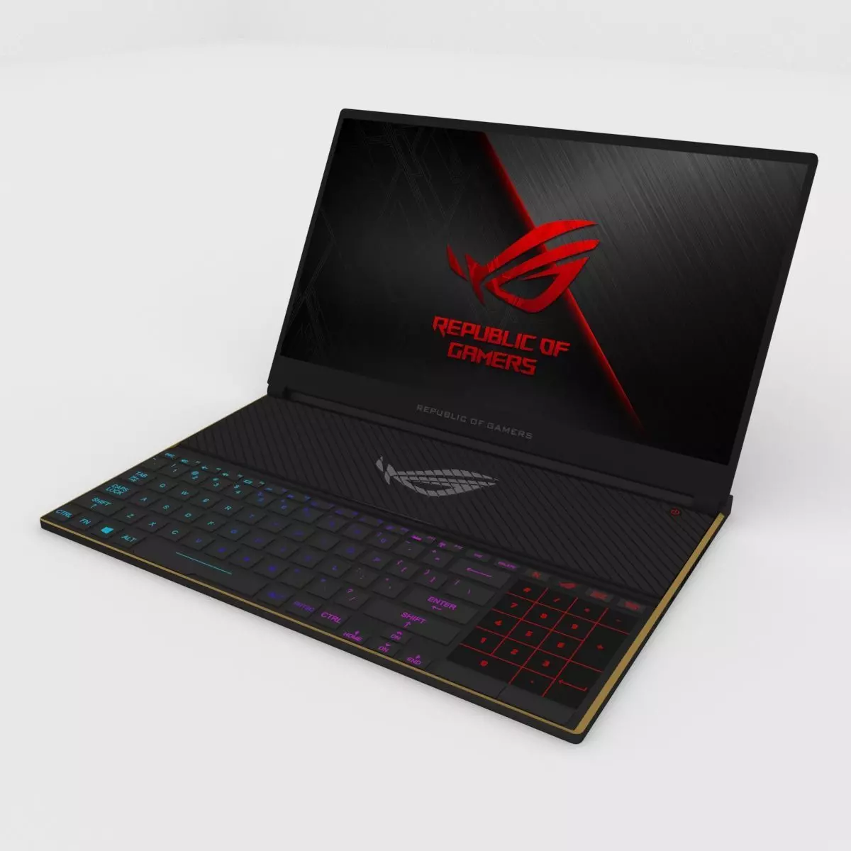 Asus Rog Zephyrus S Laptop Low-poly 3D model_0