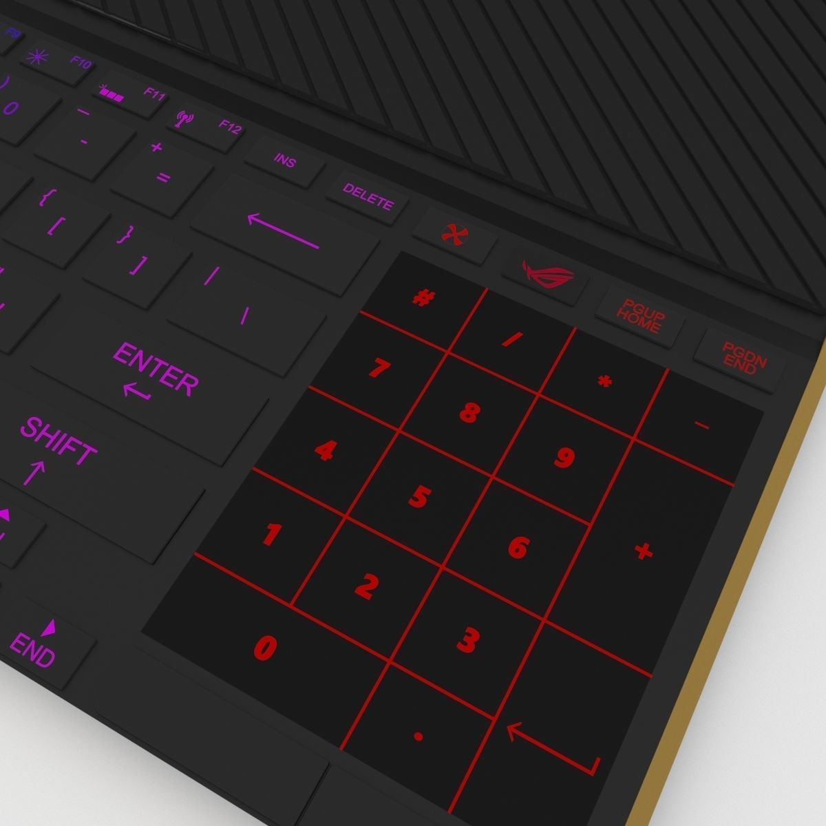 Asus Rog Zephyrus S Laptop Low-poly 3D model_5