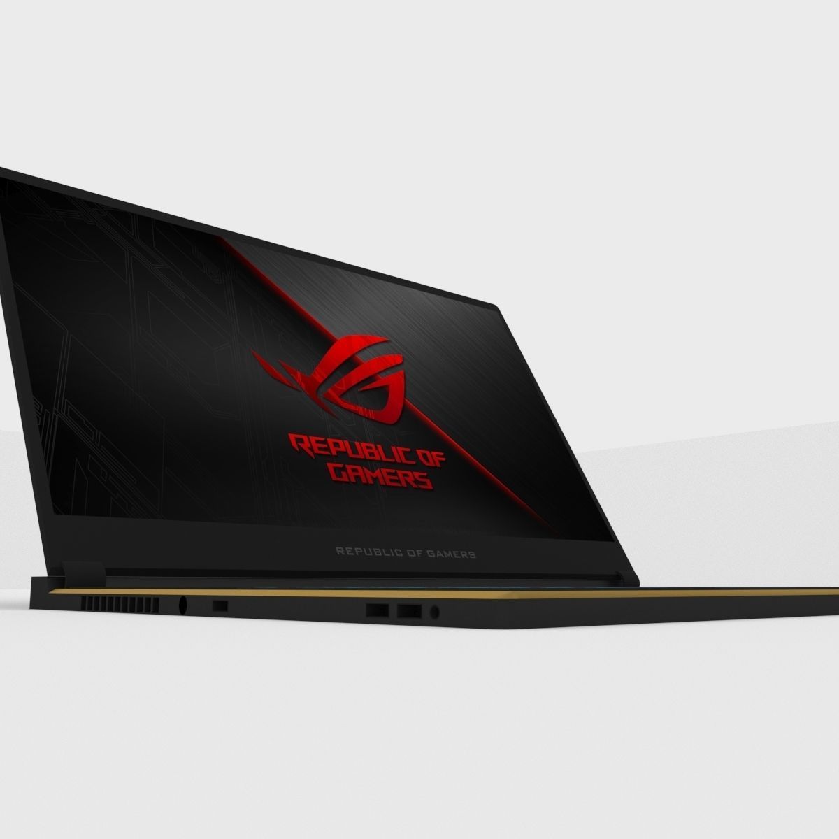 Asus Rog Zephyrus S Laptop Low-poly 3D model_3