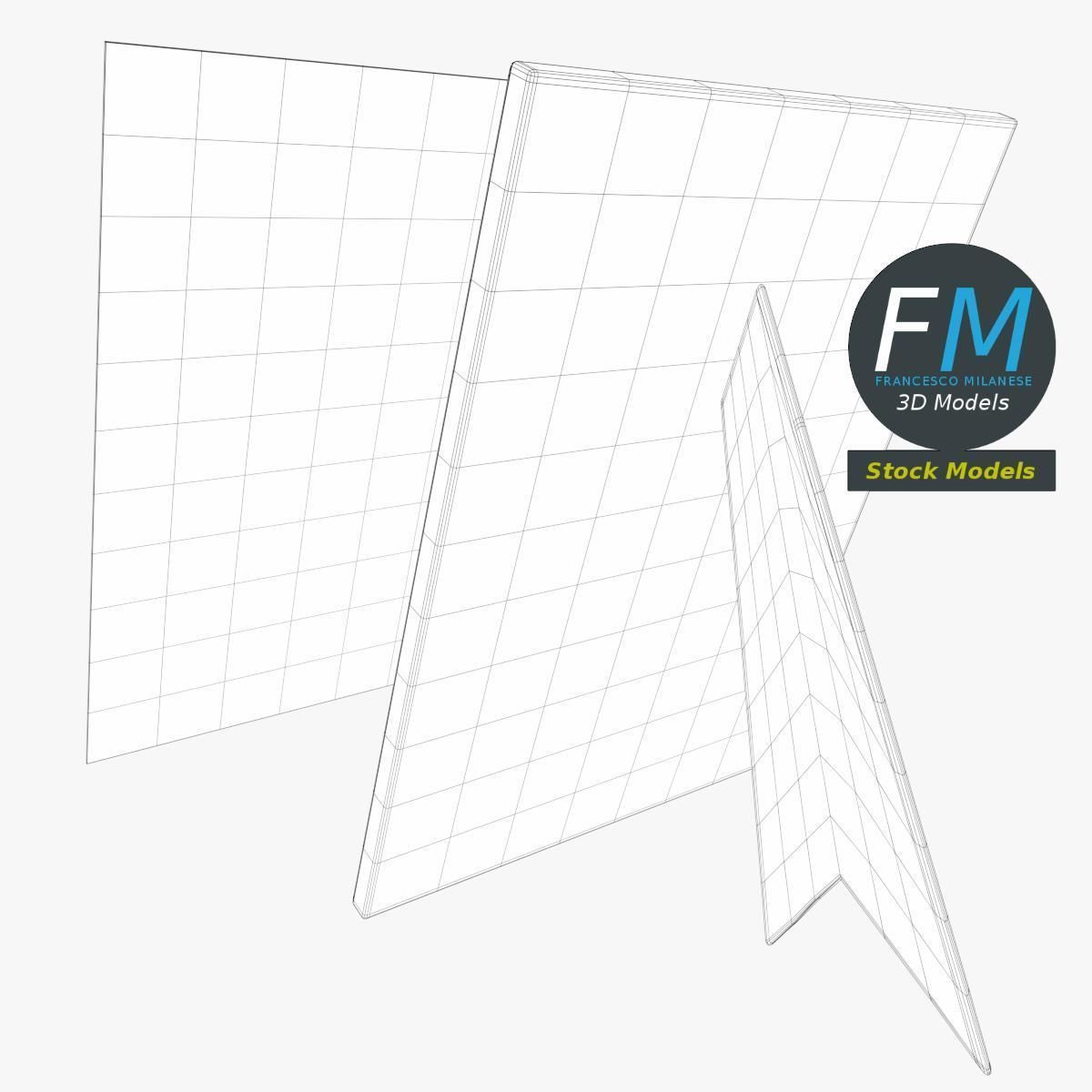 Desktop picture frame 3D model_8