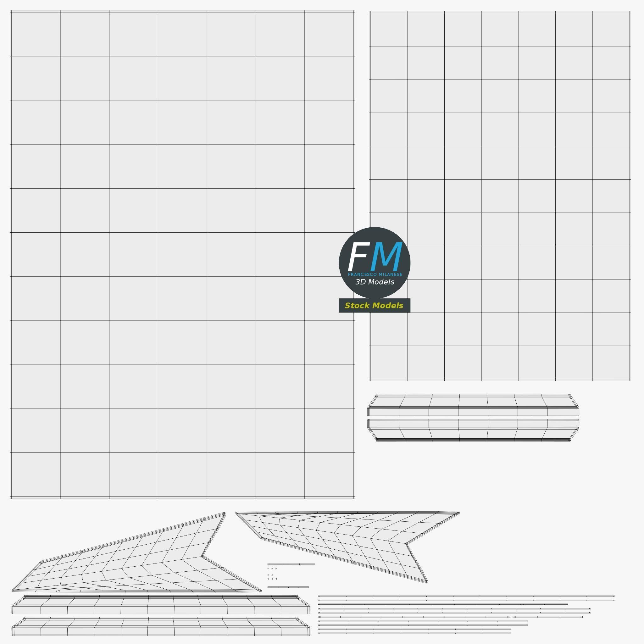 Desktop picture frame 3D model_12