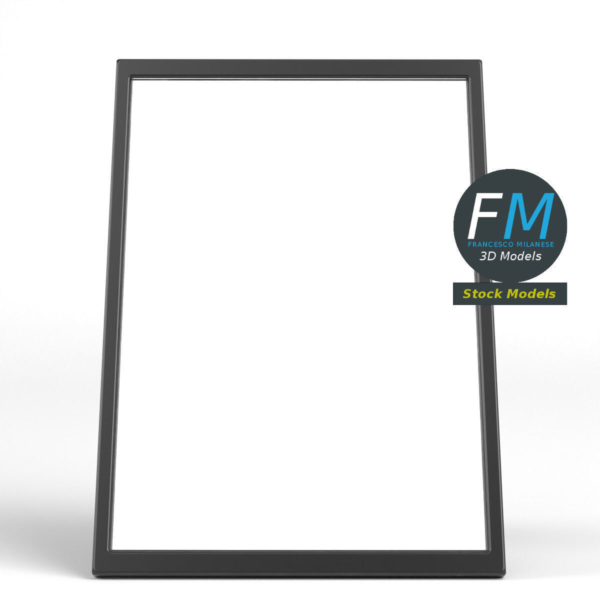 Desktop picture frame 3D model_4