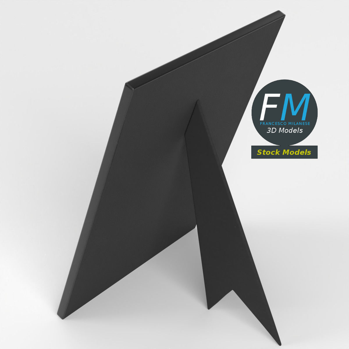 Desktop picture frame 3D model_2