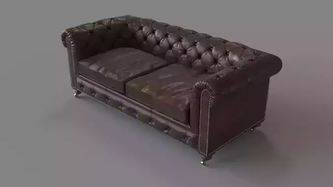58 Mini Kensington Leather Sofa