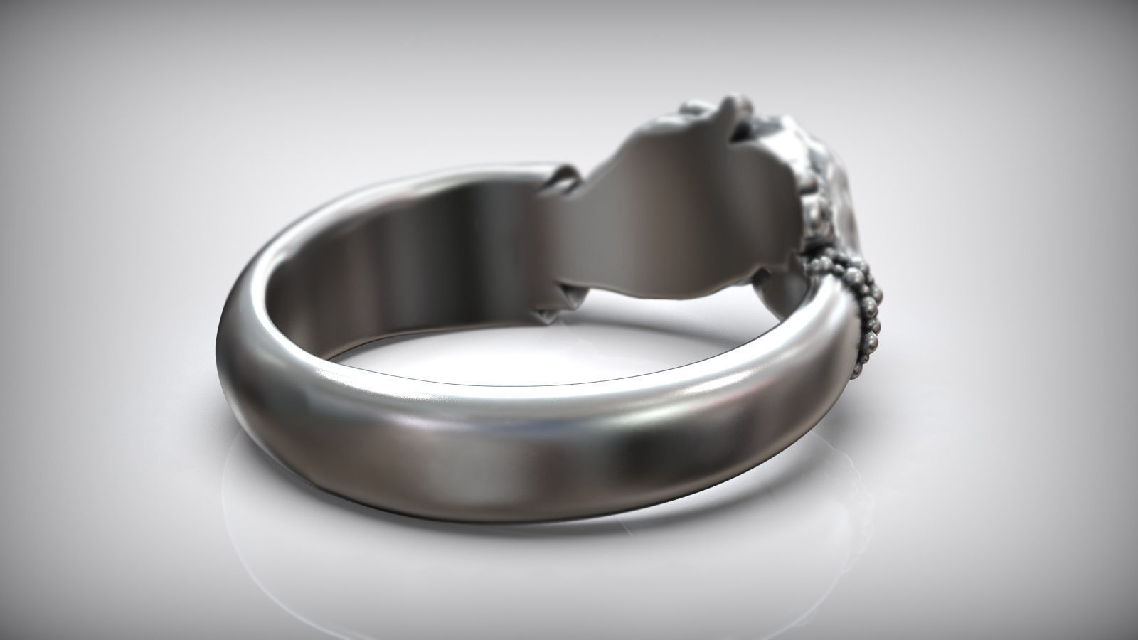 Hug Hands Men and Women Hugging Finger Ring 3D print model_4