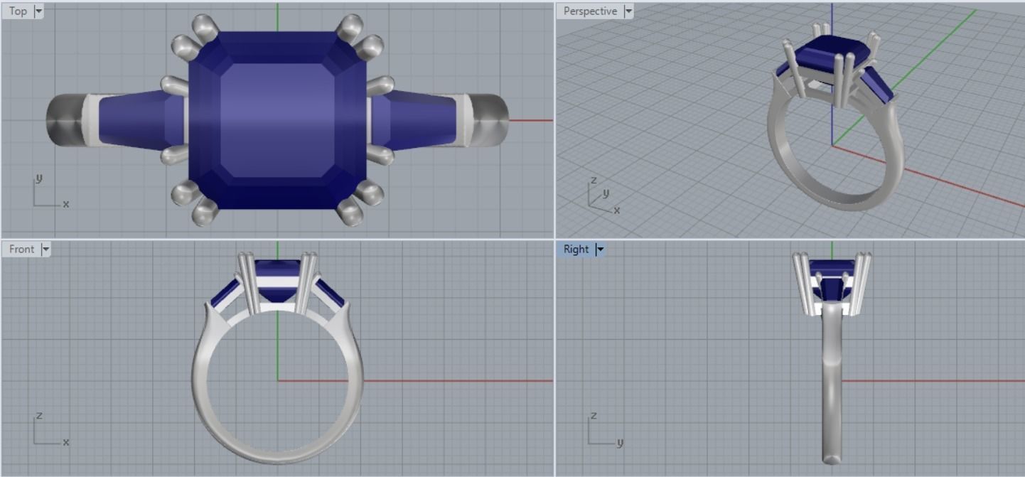 beautiful ring 3D print model_6