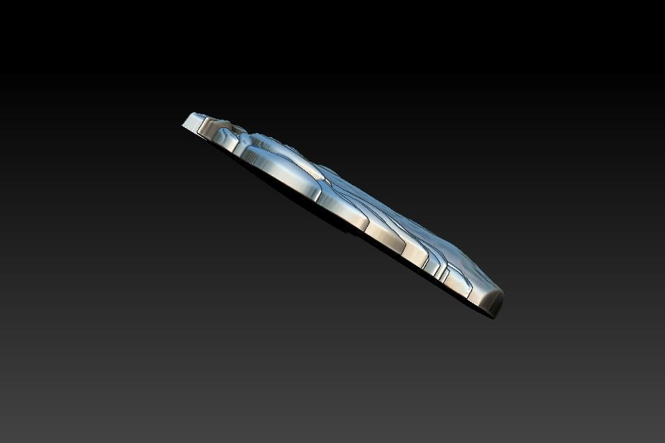 Horse head Relief 3D print model_17