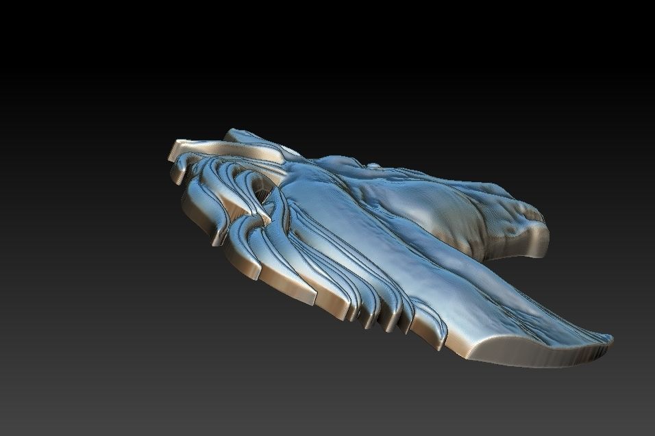 Horse head Relief 3D print model_19