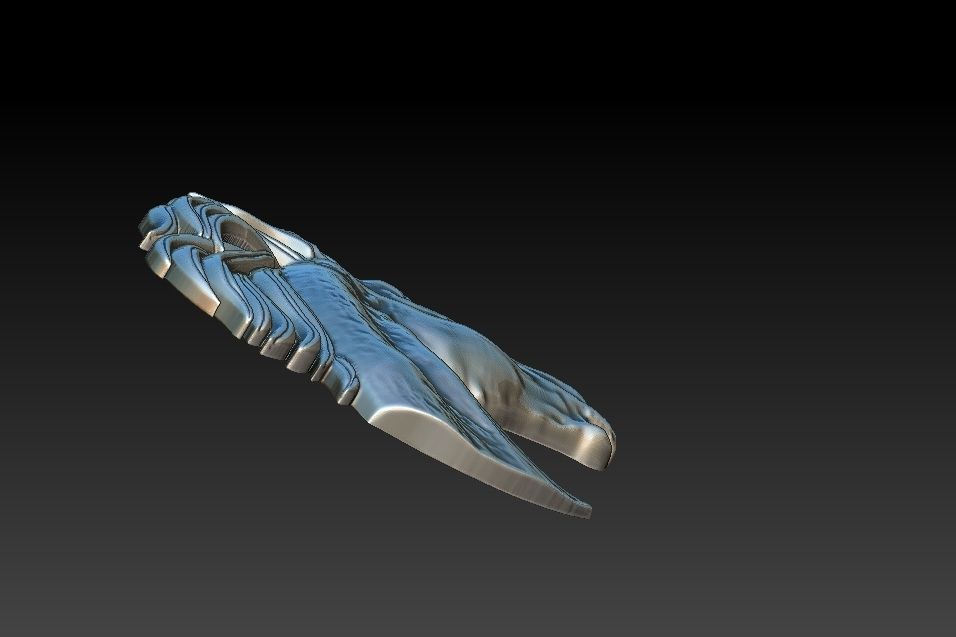 Horse head Relief 3D print model_16