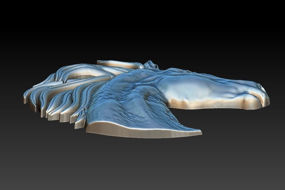 Horse head Relief 3D print model_20