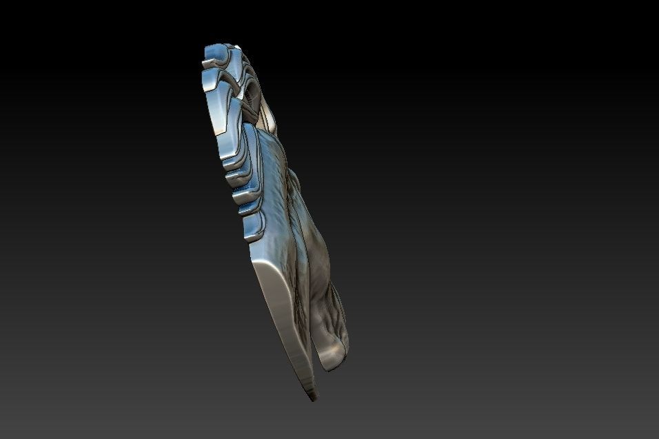 Horse head Relief 3D print model_4