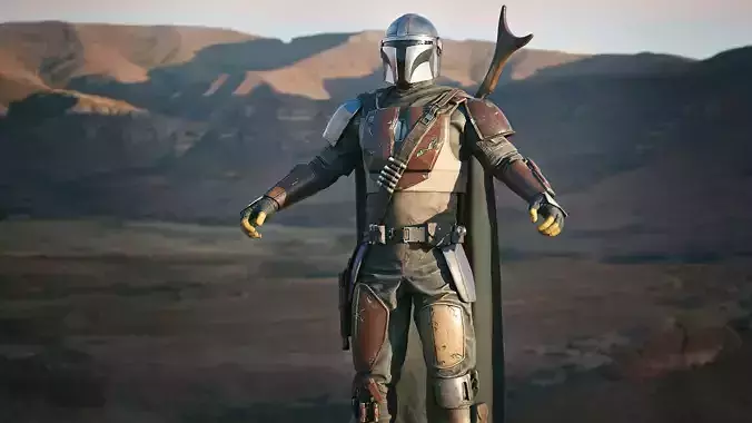 Mandalorian Armor - 3D AssetKit Low-poly 3D model