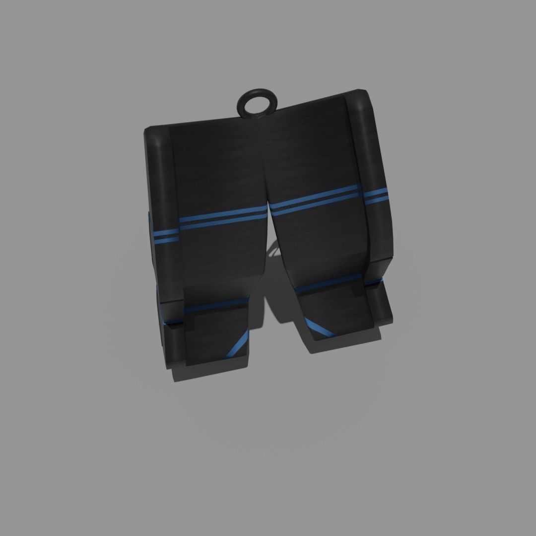 Ice Hockey Goalie Leg Pads Keychain 3D print model_4