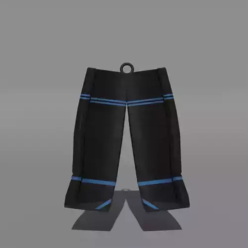 Ice Hockey Goalie Leg Pads Keychain 3D print model