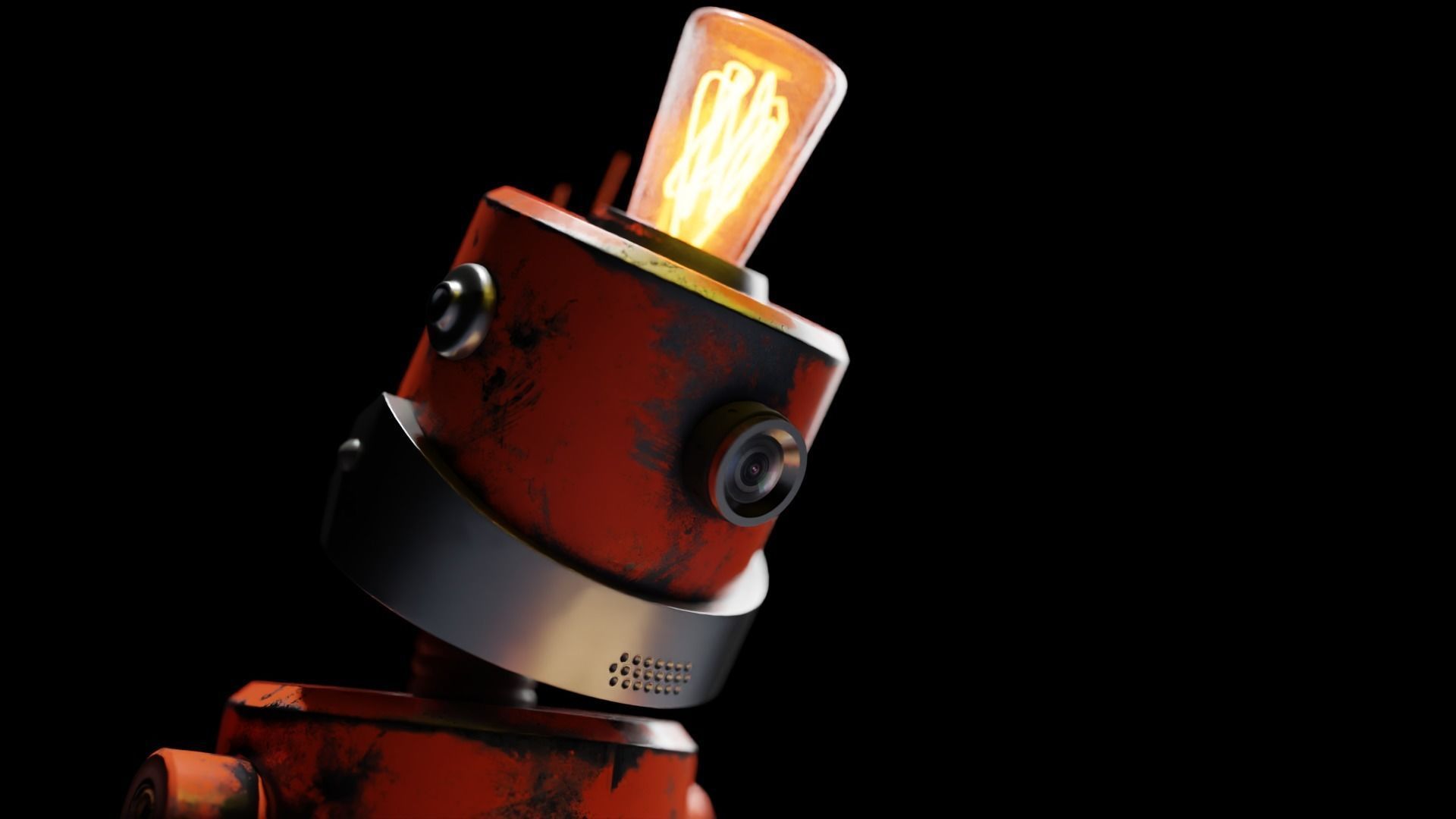 ROX-49 Low Poly Robot 3D Model 3D model_6