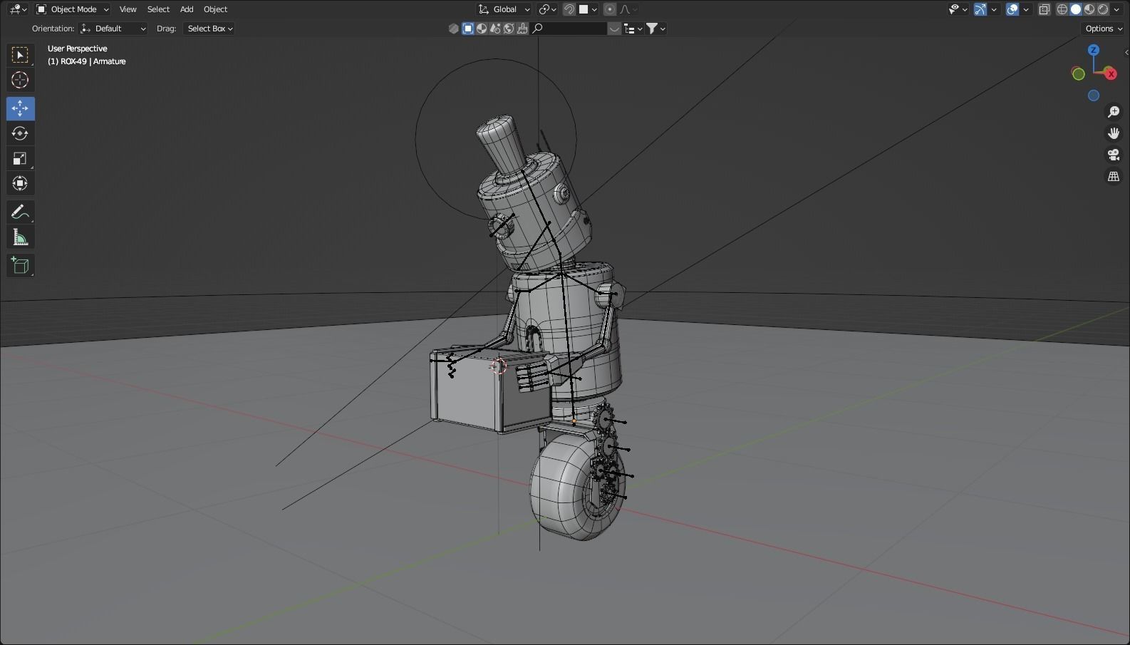 ROX-49 Low Poly Robot 3D Model 3D model_5