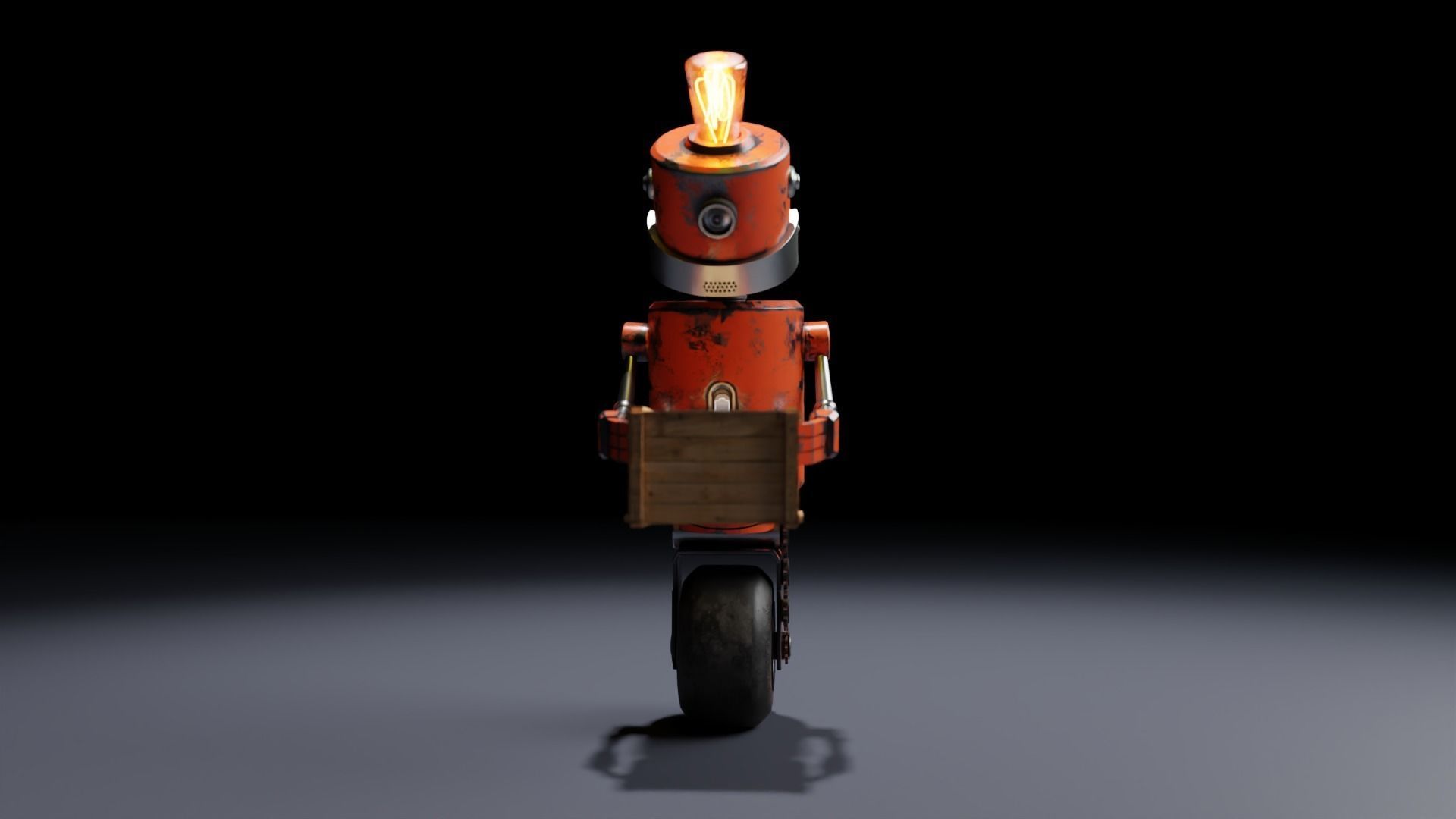 ROX-49 Low Poly Robot 3D Model 3D model_1
