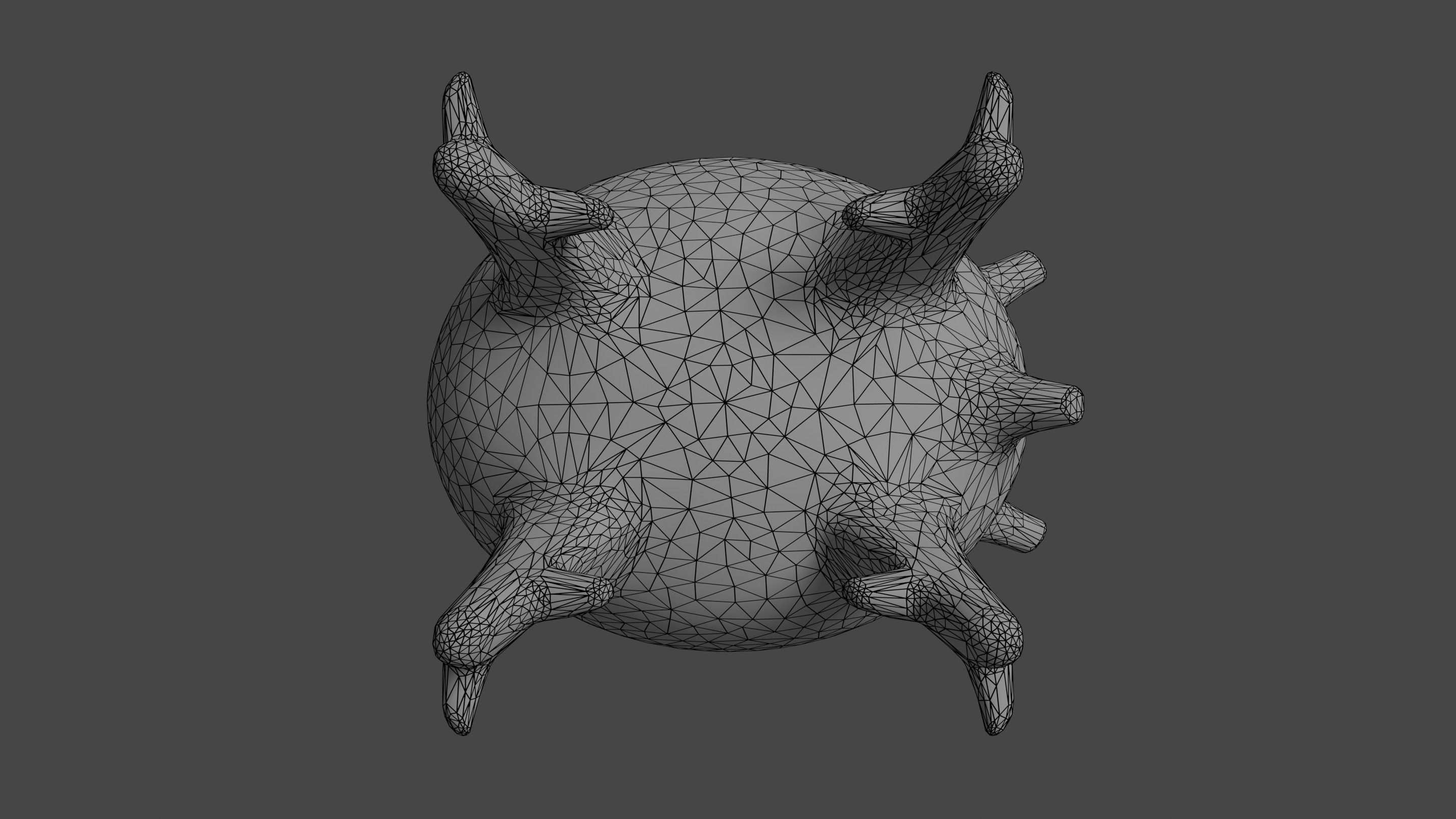 Pokemon Corsola and Shiny Version Low-poly 3D model_18