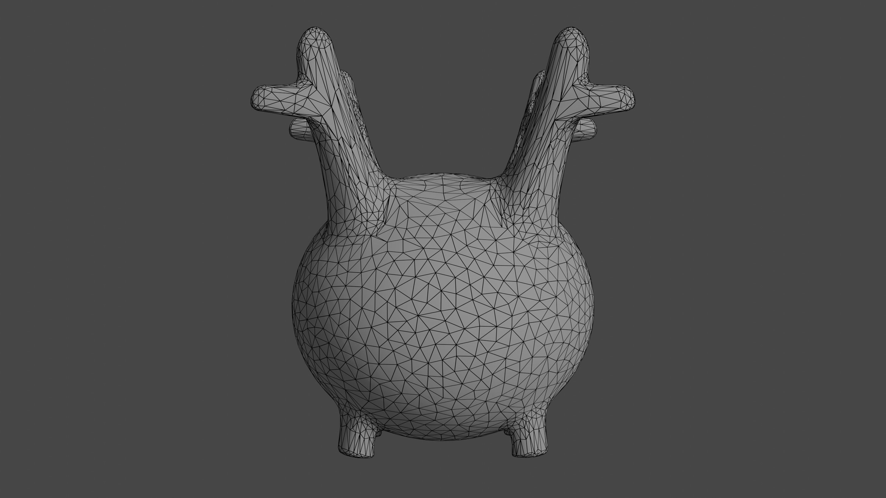 Pokemon Corsola and Shiny Version Low-poly 3D model_15