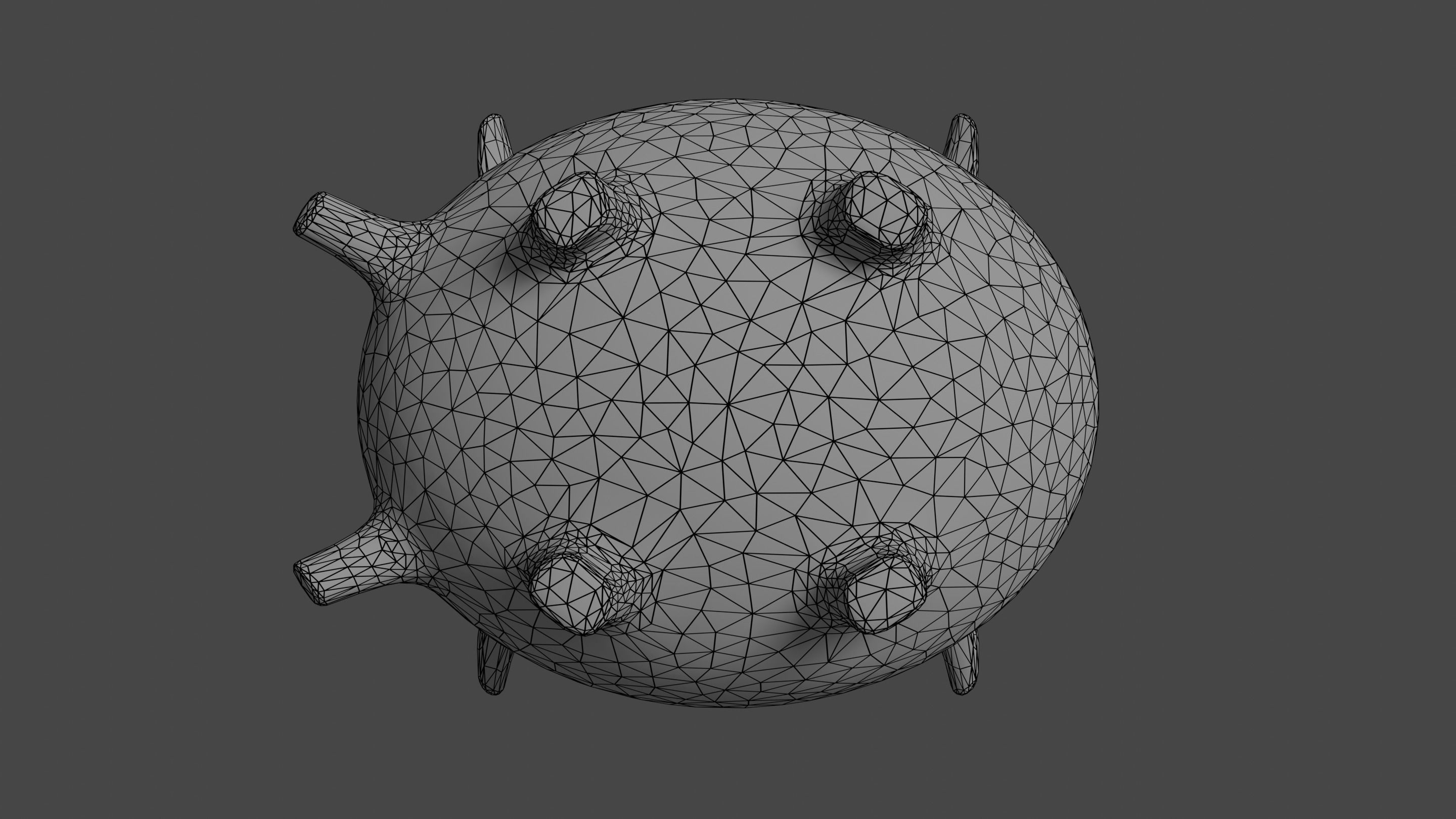 Pokemon Corsola and Shiny Version Low-poly 3D model_21