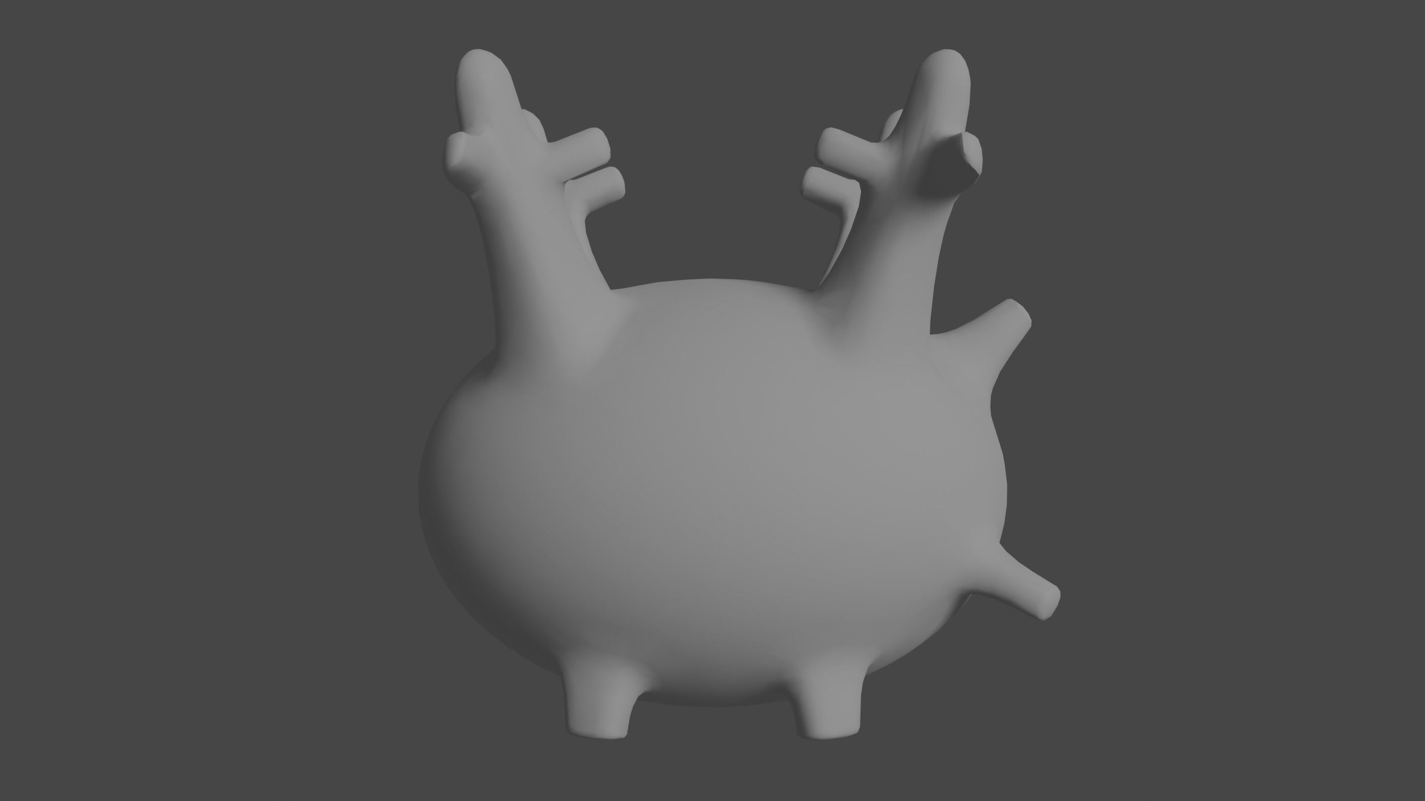 Pokemon Corsola and Shiny Version Low-poly 3D model_11