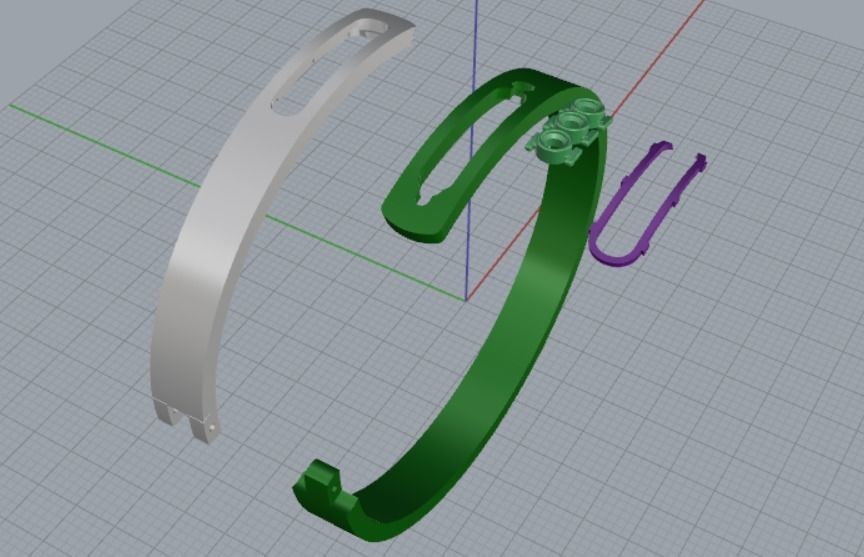 bracelet missika 3D print model_10
