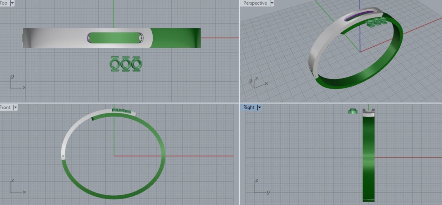 bracelet missika 3D print model_8