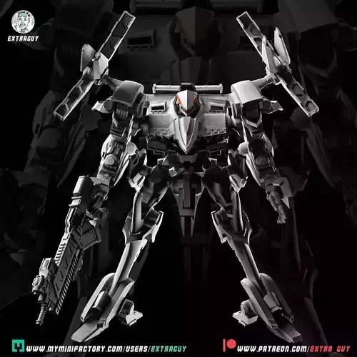 Armored Core Rayleonard 100mm 3D print model