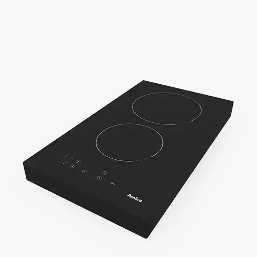 Ceramic Hob Amica PCH3200ZT Black 3D Model Low-poly 3D model