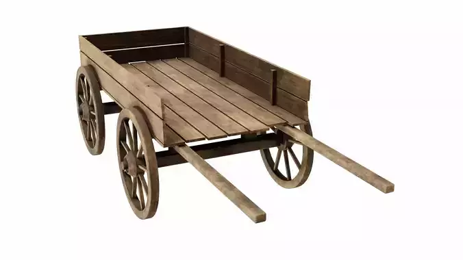 The cart 2 wooden wagon