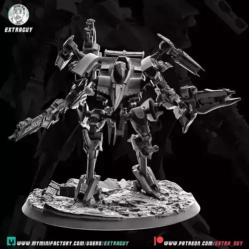 Armored Core Rayleonard 75mm 3D print model