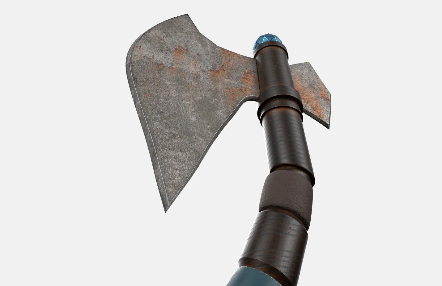 Axe old2 3D model_11